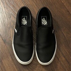 Vans Classic Slip-On Sneakers in Black size 10 WOMENS 8.5 MENS